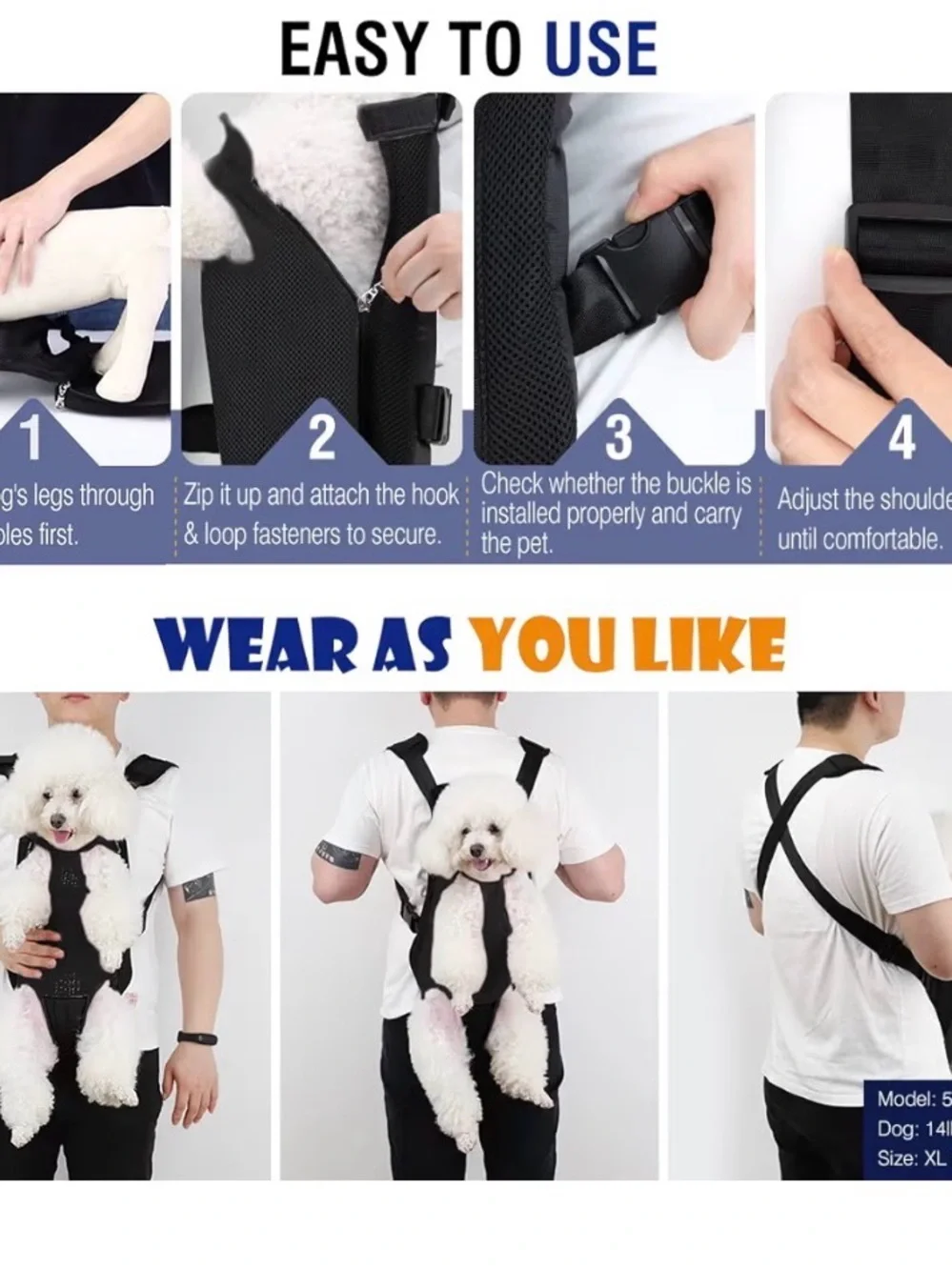 Pawaboo Pet Carrier Backpack